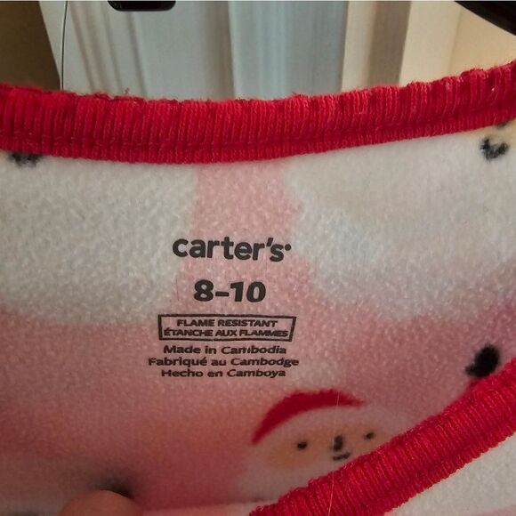 Adorable fleece Christmas nightgown size 8-10. Carters - Picture 5 of 5